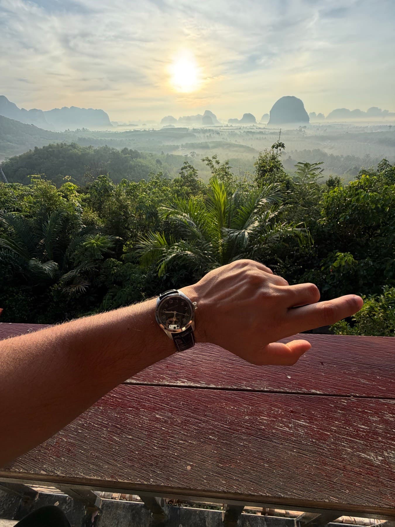 Somewhere above Krabi, not thinking about work.