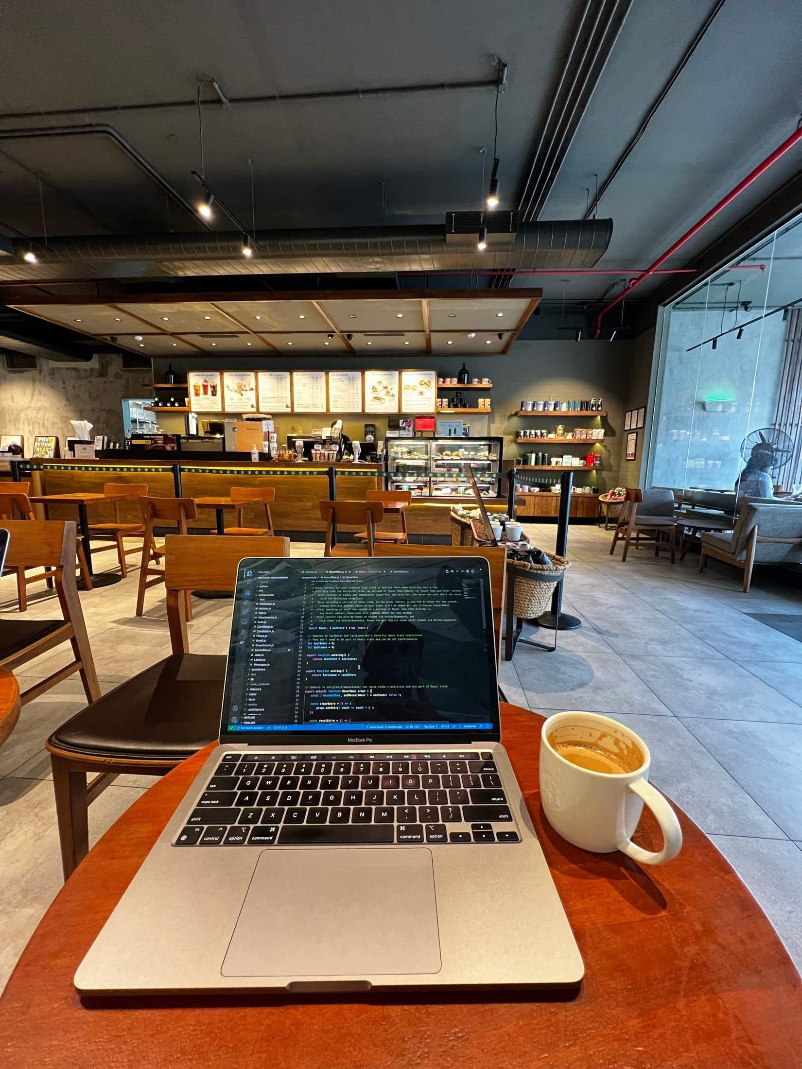 A Starbucks somewhere in Europe
